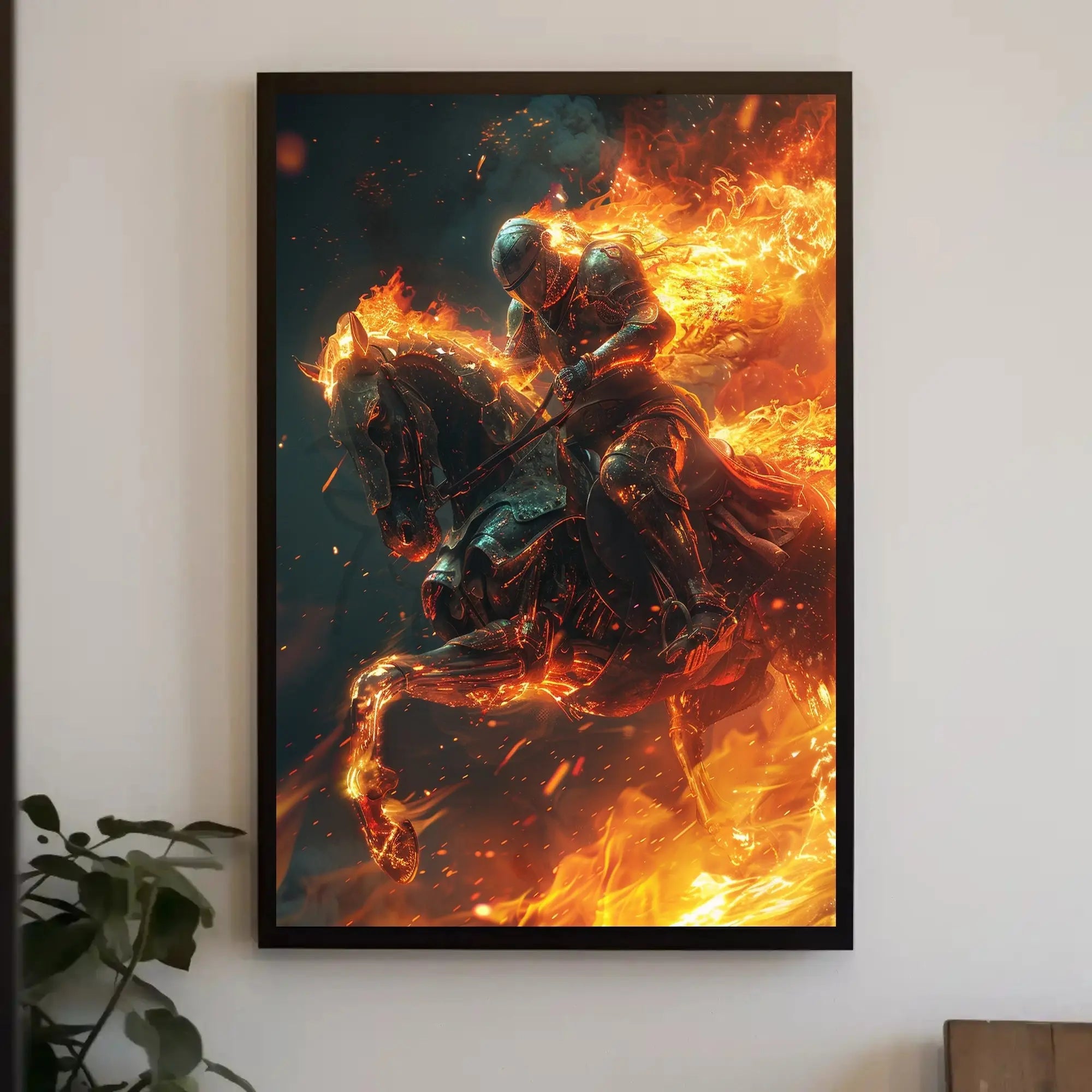 Medieval Knight Fantasy Battle Poster PosterGoat