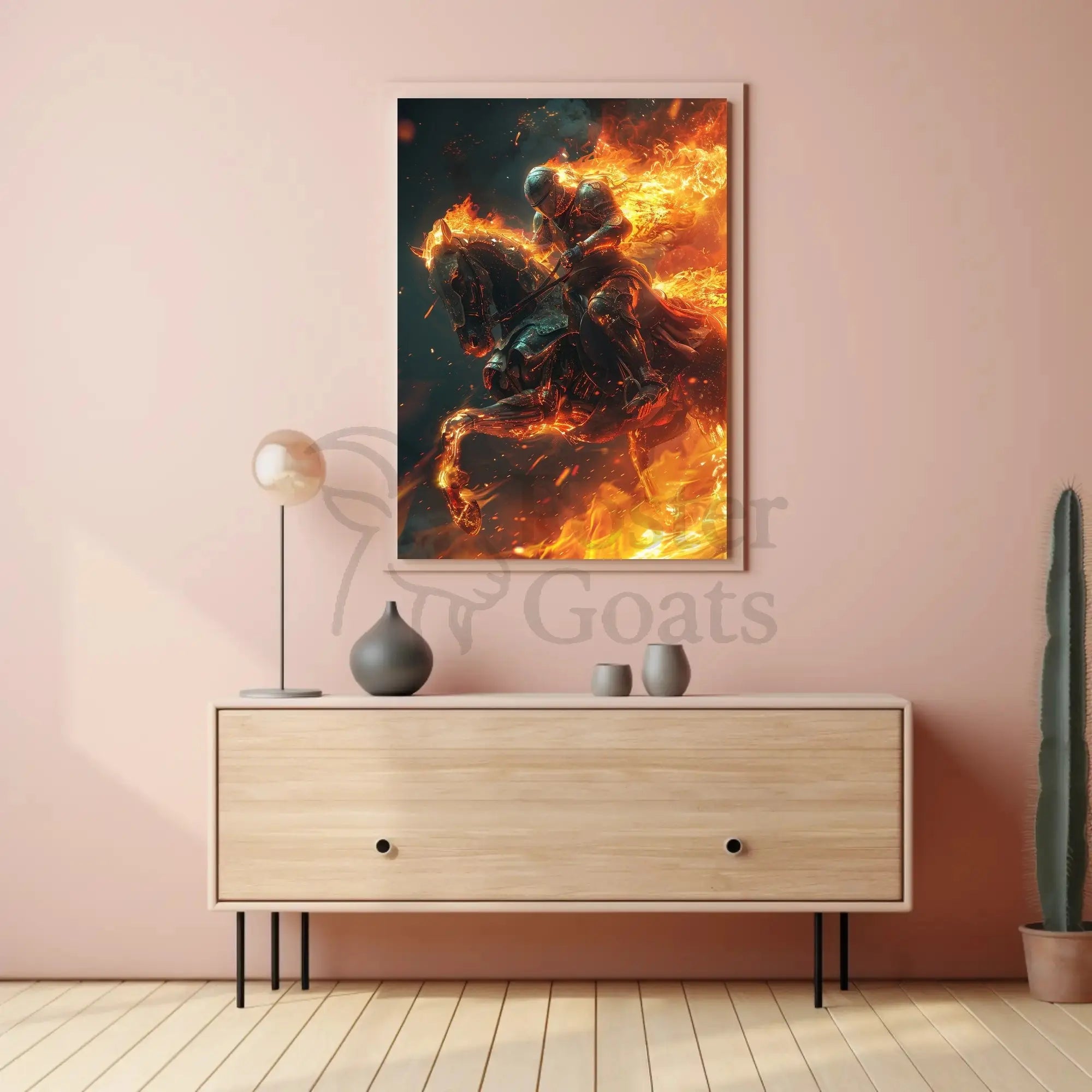 Medieval Knight Fantasy Battle Poster PosterGoat