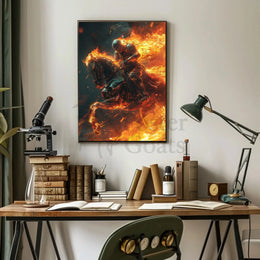 Medieval Knight Fantasy Battle Poster PosterGoat