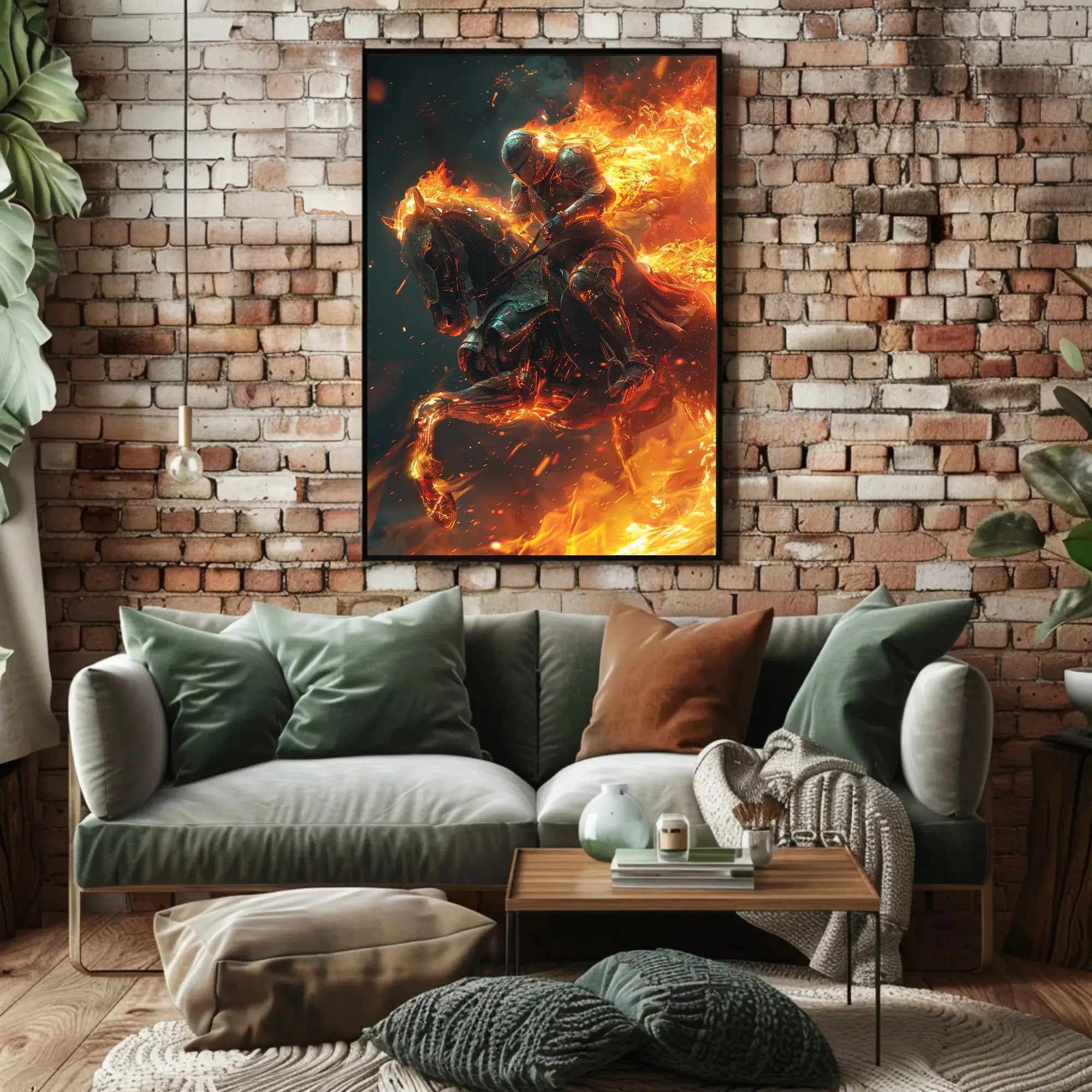 Medieval Knight Fantasy Battle Poster PosterGoat