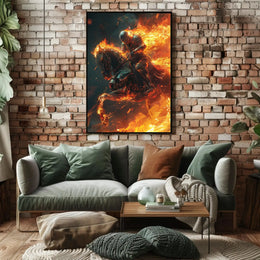 Medieval Knight Fantasy Battle Poster PosterGoat