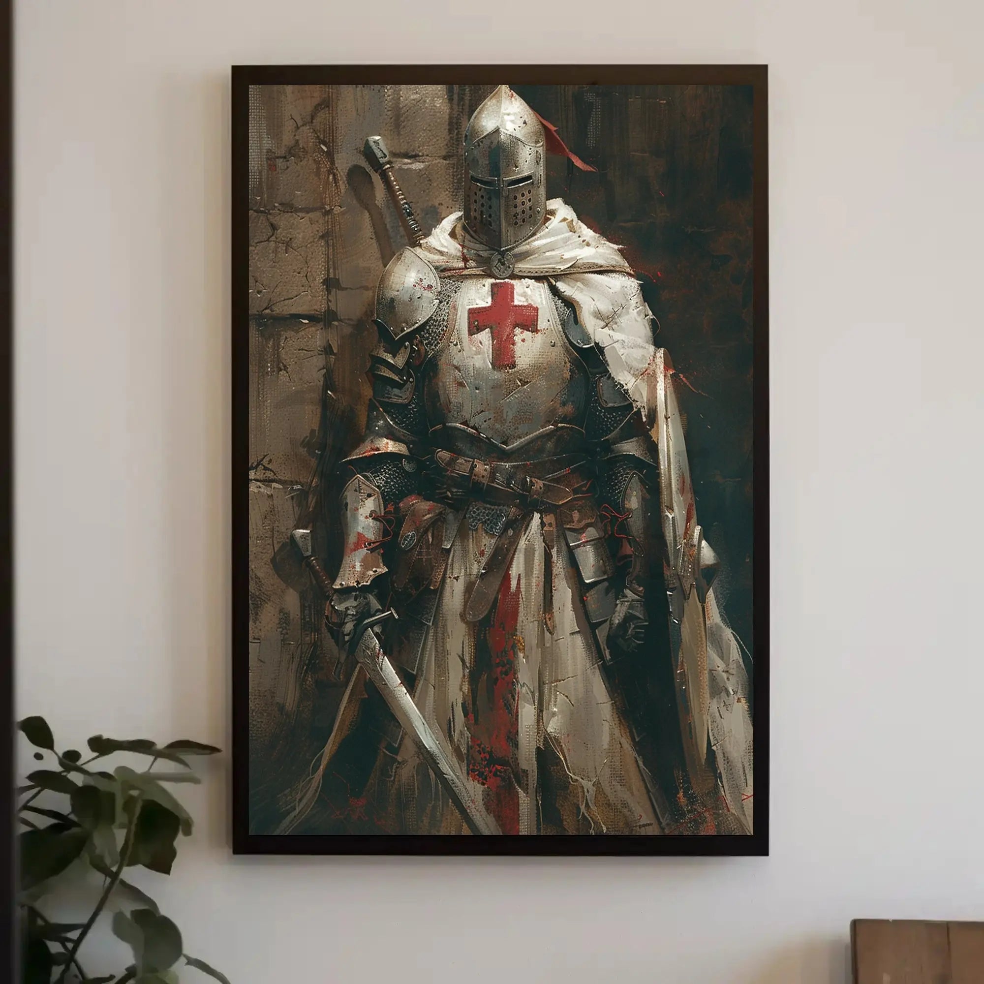 Medieval Knight in Armor Historical Poster PosterGoat