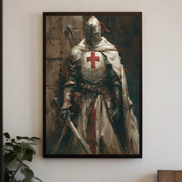 Medieval Knight in Armor Historical Poster PosterGoat