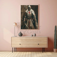 Medieval Knight in Armor Historical Poster PosterGoat