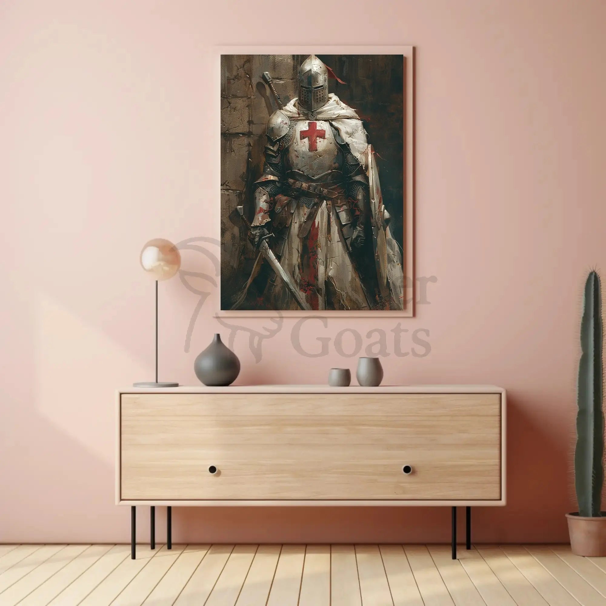 Medieval Knight in Armor Historical Poster PosterGoat