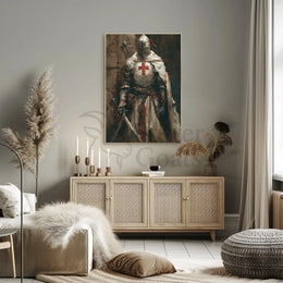 Medieval Knight in Armor Historical Poster PosterGoat