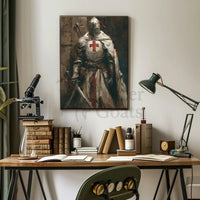 Medieval Knight in Armor Historical Poster PosterGoat