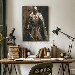 Medieval Knight in Armor Historical Poster PosterGoat