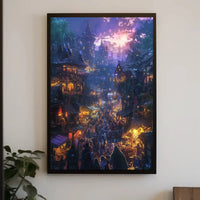 Medieval Village Adventure Fantasy Art Cultural Poster PosterGoat