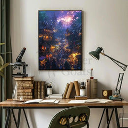 Medieval Village Adventure Fantasy Art Cultural Poster PosterGoat