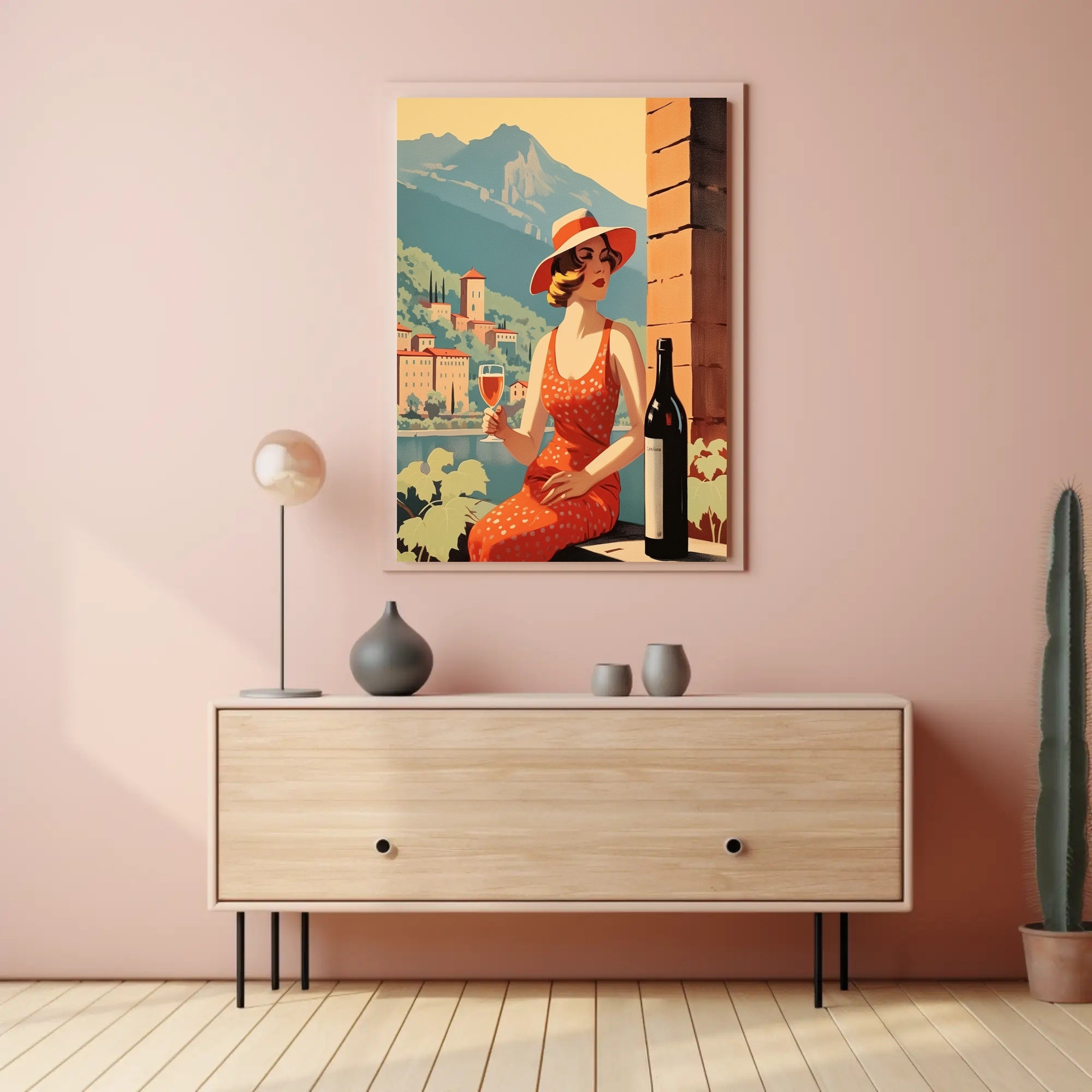 Mediterranean Leisure Vintage Scene Travel Poster PosterGoat