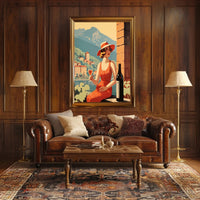 Mediterranean Leisure Vintage Scene Travel Poster PosterGoat