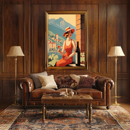Mediterranean Leisure Vintage Scene Travel Poster PosterGoat