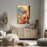 Mediterranean Leisure Vintage Scene Travel Poster PosterGoat