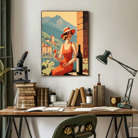 Mediterranean Leisure Vintage Scene Travel Poster PosterGoat