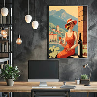 Mediterranean Leisure Vintage Scene Travel Poster PosterGoat