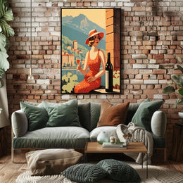 Mediterranean Leisure Vintage Scene Travel Poster PosterGoat