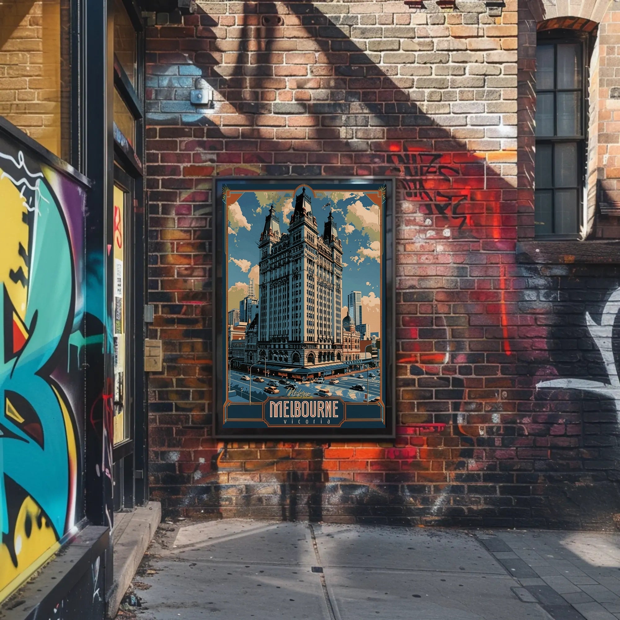 Melbourne Architectural Elegance: Urban or Cityscape Poster PosterGoat