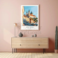 Melk Abbey Art Deco Travel Poster PosterGoat