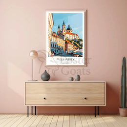 Melk Abbey Art Deco Travel Poster PosterGoat