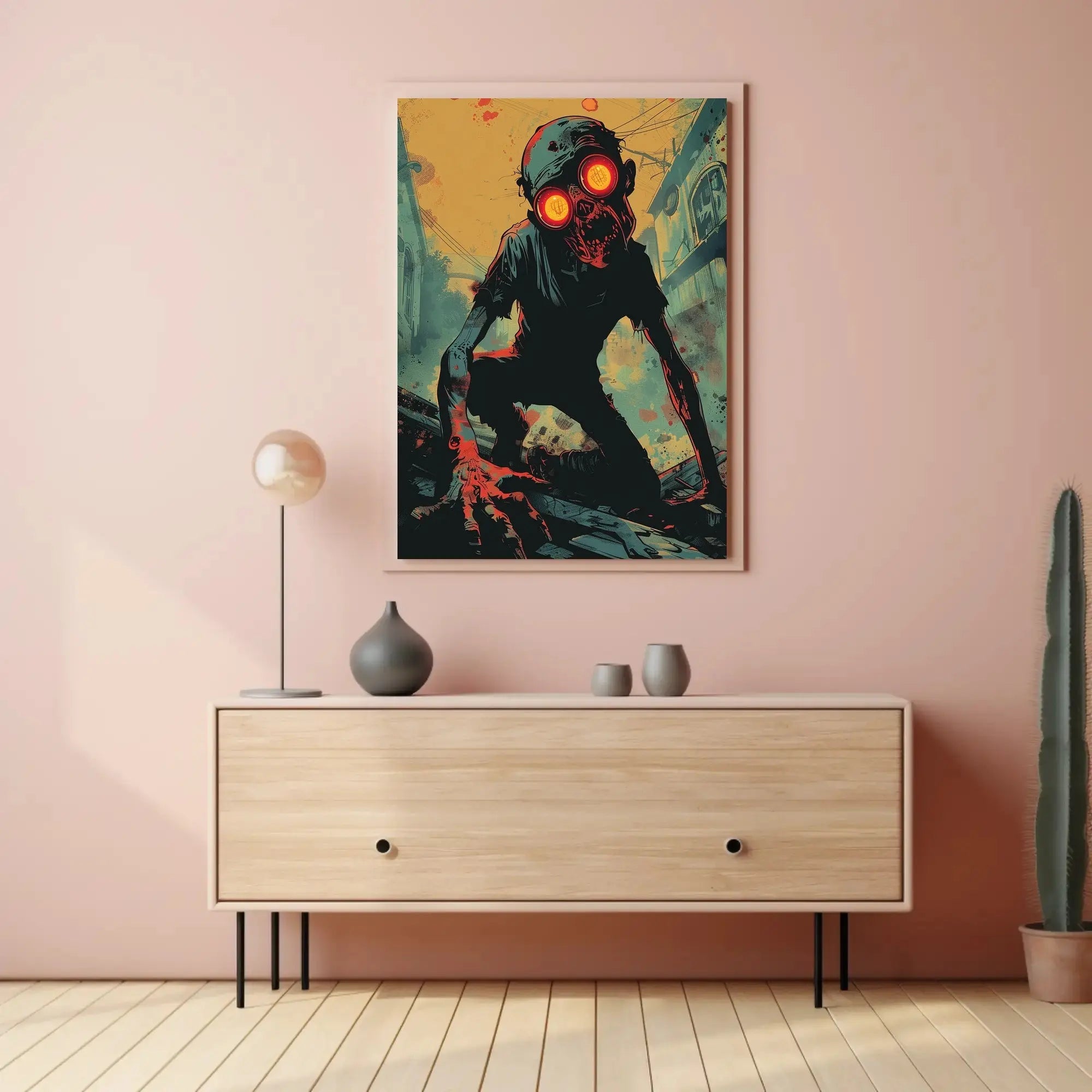 Menacing Creature in Dystopian Setting Futuristic Sci-Fi Poster PosterGoat