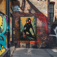 Menacing Creature in Dystopian Setting Futuristic Sci-Fi Poster PosterGoat