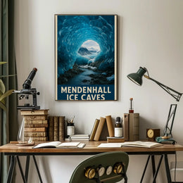 Mendenhall Ice Caves Exploration National Park Poster PosterGoat