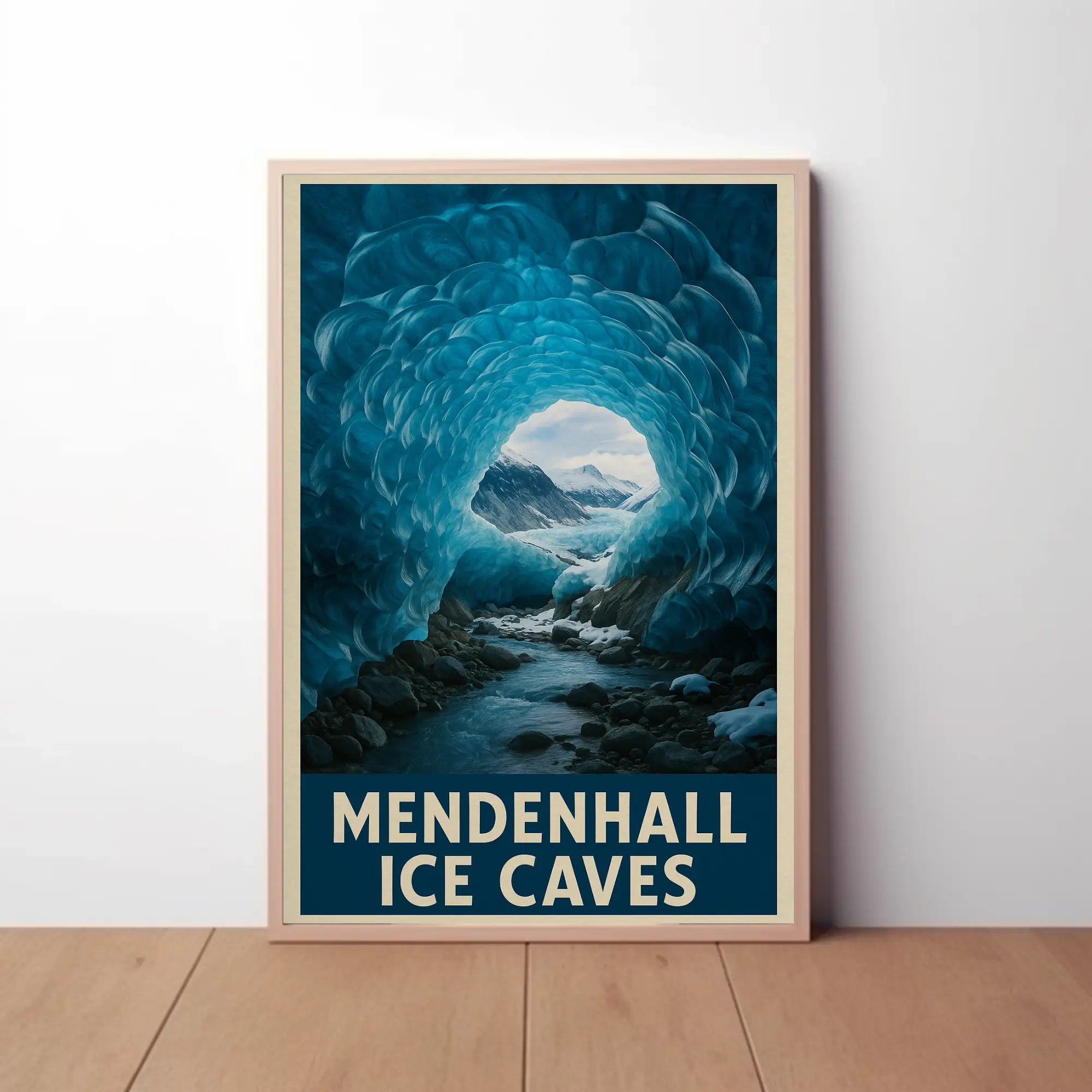 Mendenhall Ice Caves Exploration National Park Poster PosterGoat