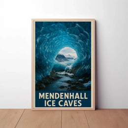 Mendenhall Ice Caves Exploration National Park Poster PosterGoat