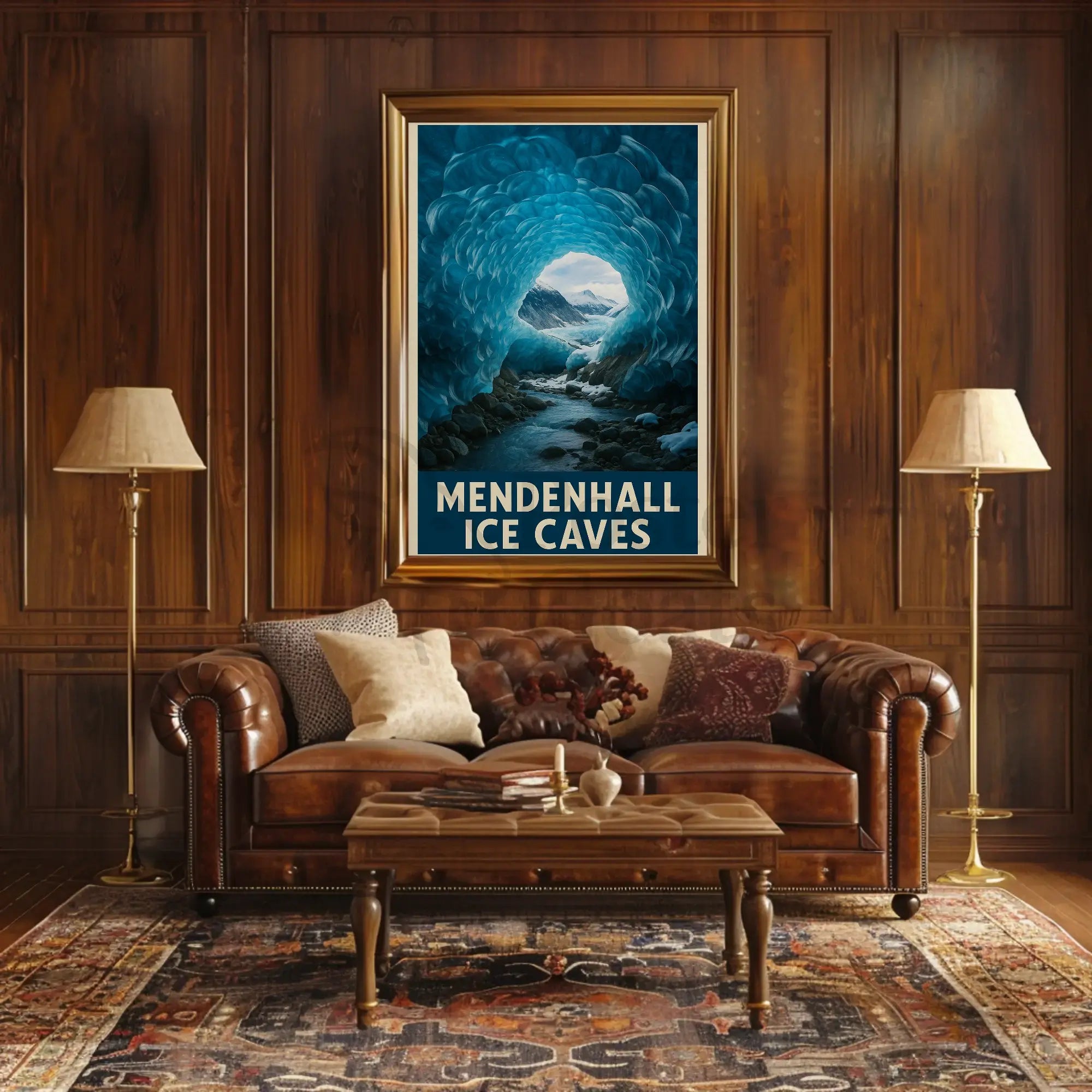 Mendenhall Ice Caves Exploration National Park Poster PosterGoat