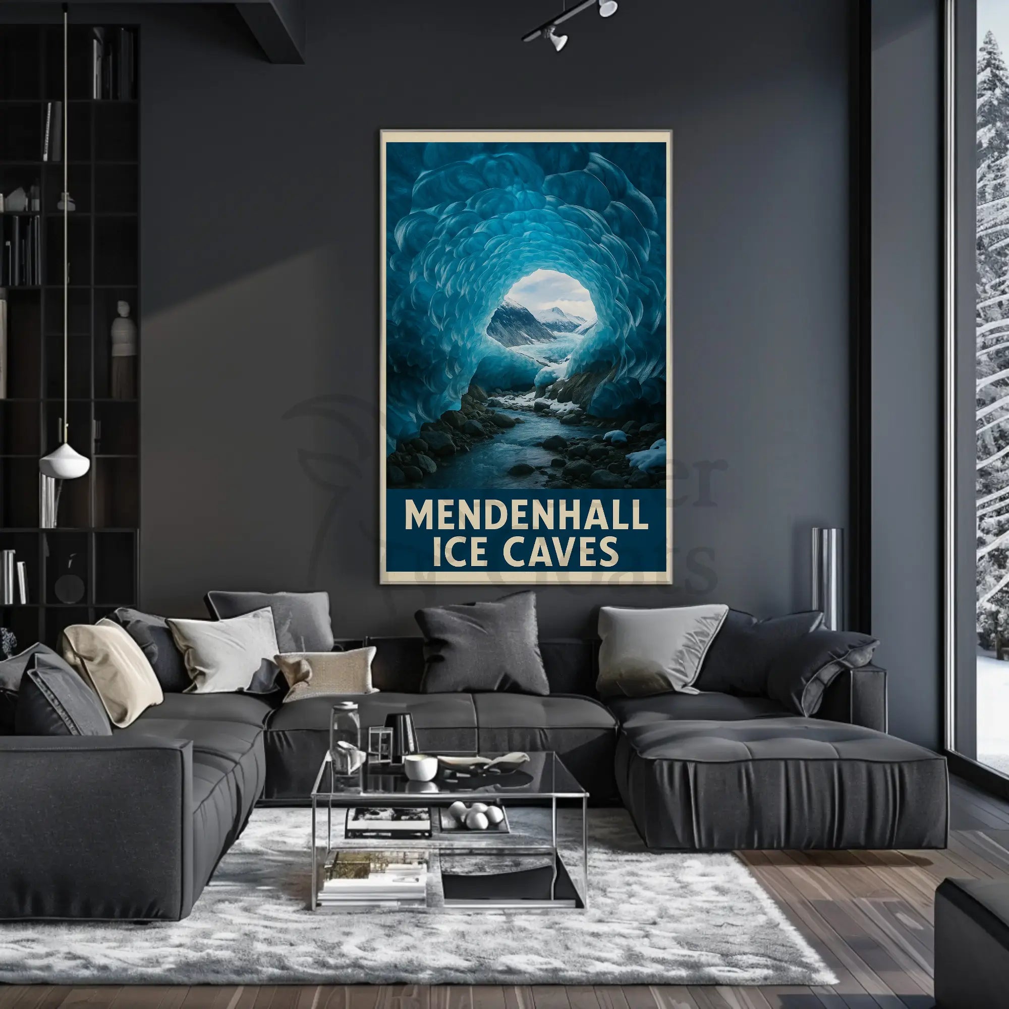 Mendenhall Ice Caves Exploration National Park Poster PosterGoat