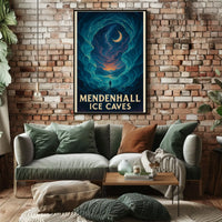 Mendenhall Ice Caves Mystical Adventure National Park Poster PosterGoat