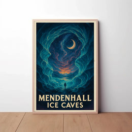 Mendenhall Ice Caves Mystical Adventure National Park Poster PosterGoat