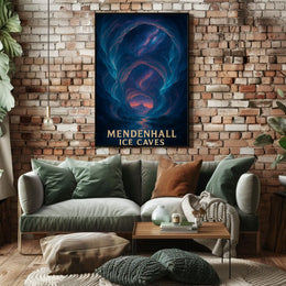 Mendenhall Ice Caves: Enchanting Natural Wonder National Park Poster PosterGoat