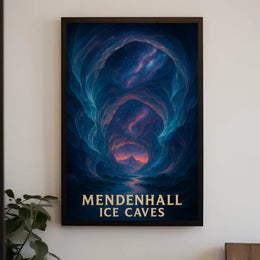 Mendenhall Ice Caves: Enchanting Natural Wonder National Park Poster PosterGoat
