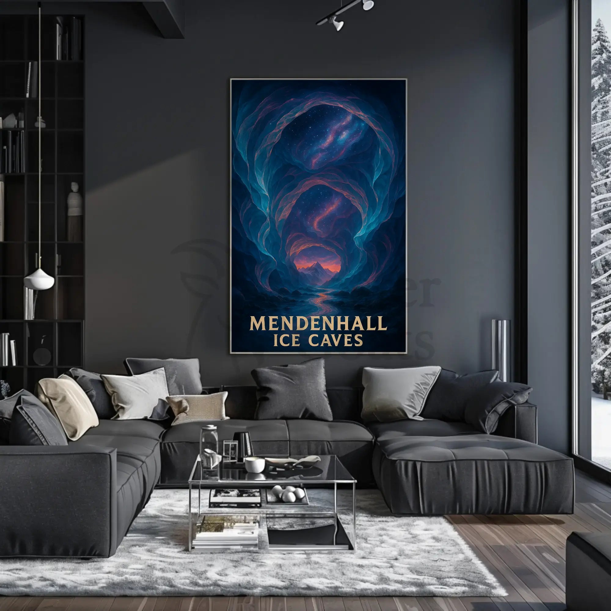 Mendenhall Ice Caves: Enchanting Natural Wonder National Park Poster PosterGoat