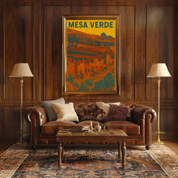 Mesa Verde Adventure Vintage Travel Poster PosterGoat