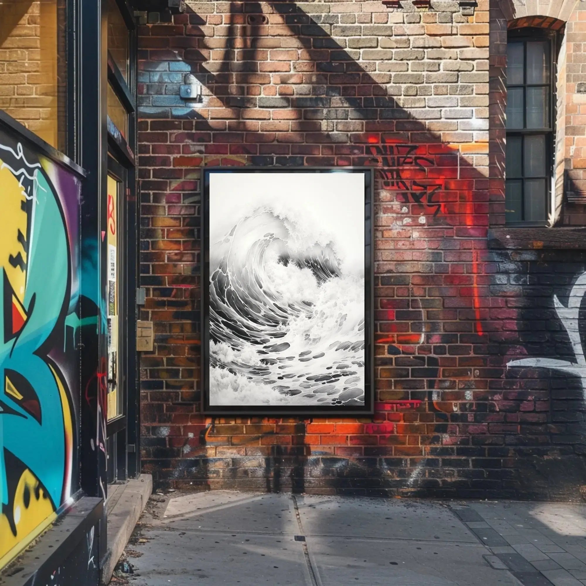 Mesmerizing Ocean Wave Art Piece Cultural Poster PosterGoat