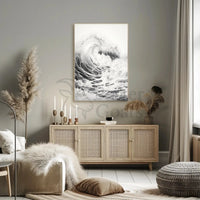 Mesmerizing Ocean Wave Art Piece Cultural Poster PosterGoat