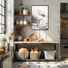Mesmerizing Ocean Wave Art Piece Cultural Poster PosterGoat