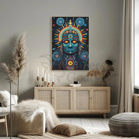 Mesoamerican Psychedelic Tribal Art Print - Abstract Poster PosterGoat
