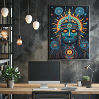 Mesoamerican Psychedelic Tribal Art Print - Abstract Poster PosterGoat