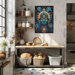 Mesoamerican Psychedelic Tribal Art Print - Abstract Poster PosterGoat