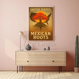Mexican-American Heritage Tree of Life Cultural Poster PosterGoat