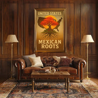 Mexican-American Heritage Tree of Life Cultural Poster PosterGoat