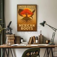 Mexican-American Heritage Tree of Life Cultural Poster PosterGoat