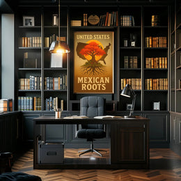 Mexican-American Heritage Tree of Life Cultural Poster PosterGoat