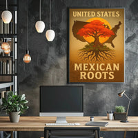 Mexican-American Heritage Tree of Life Cultural Poster PosterGoat