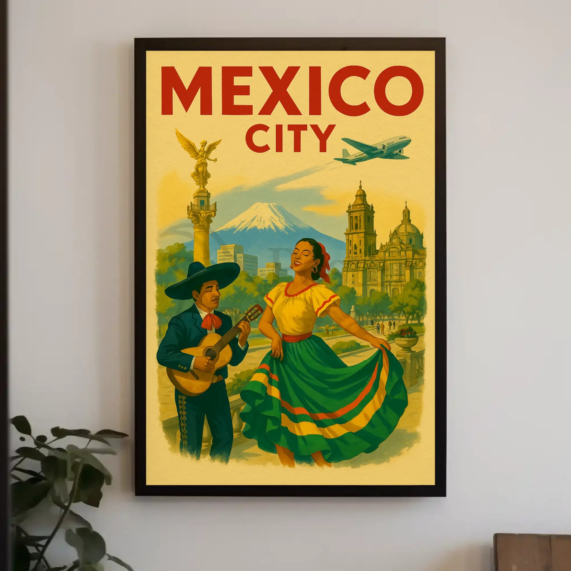 Mexico City Vintage Travel Adventure Travel Poster PosterGoat