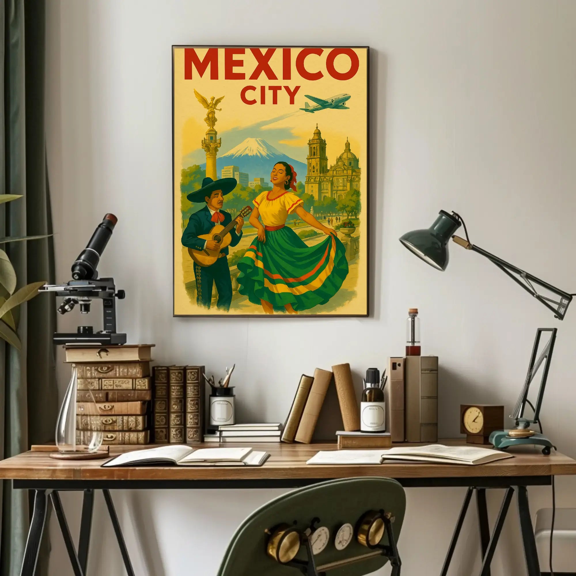 Mexico City Vintage Travel Adventure Travel Poster PosterGoat
